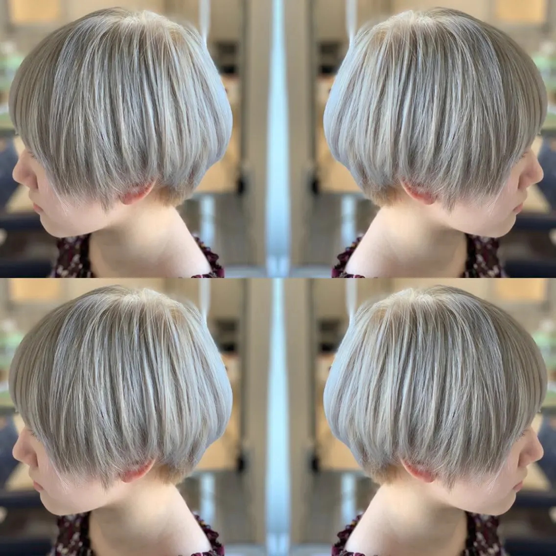 ショート カラー ヘアカラー トリートメント LUXBE LUCEのヘアスタイル