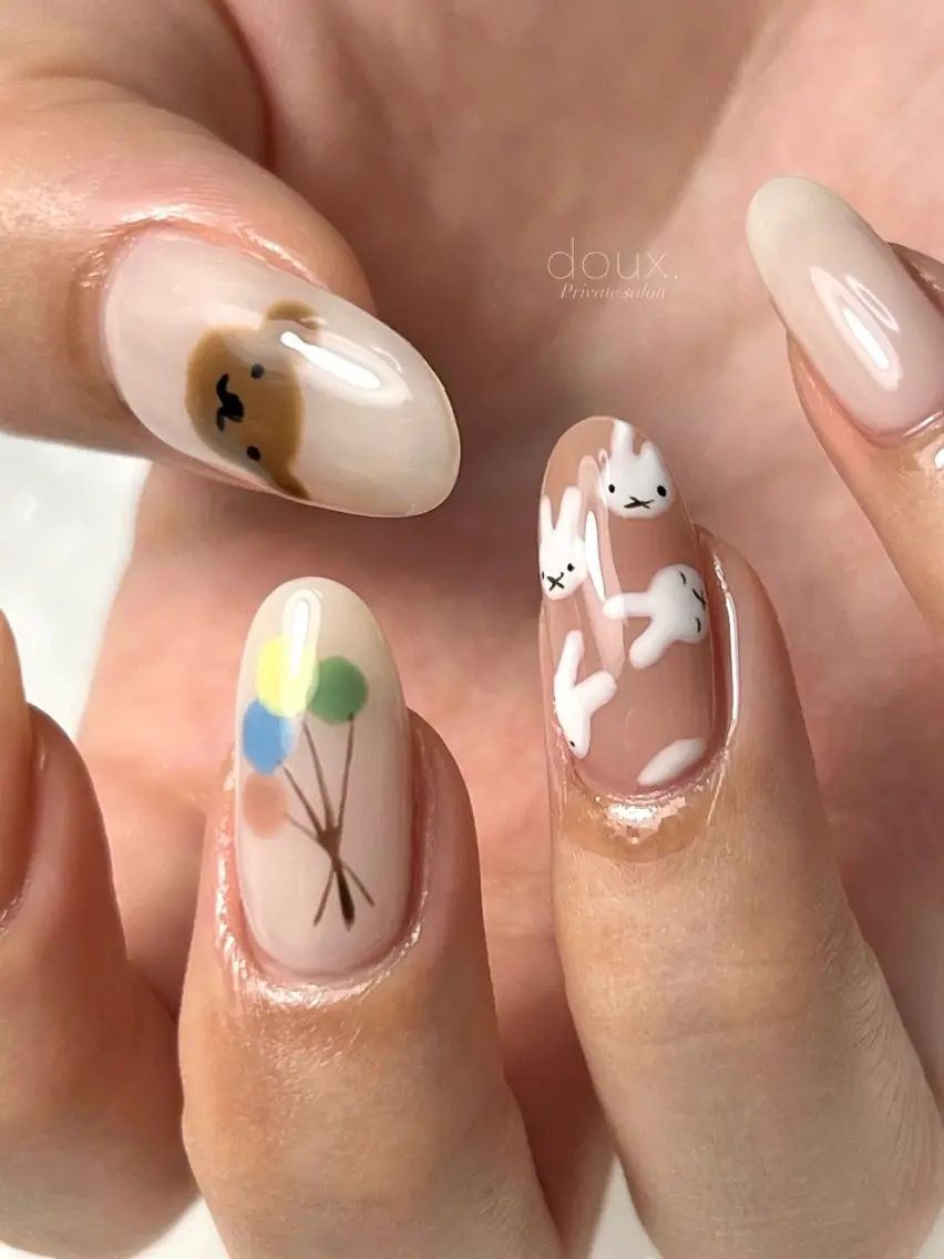ネイル バレンタイン 冬ネイル ハンドネイル doux. nailのネイルデザイン