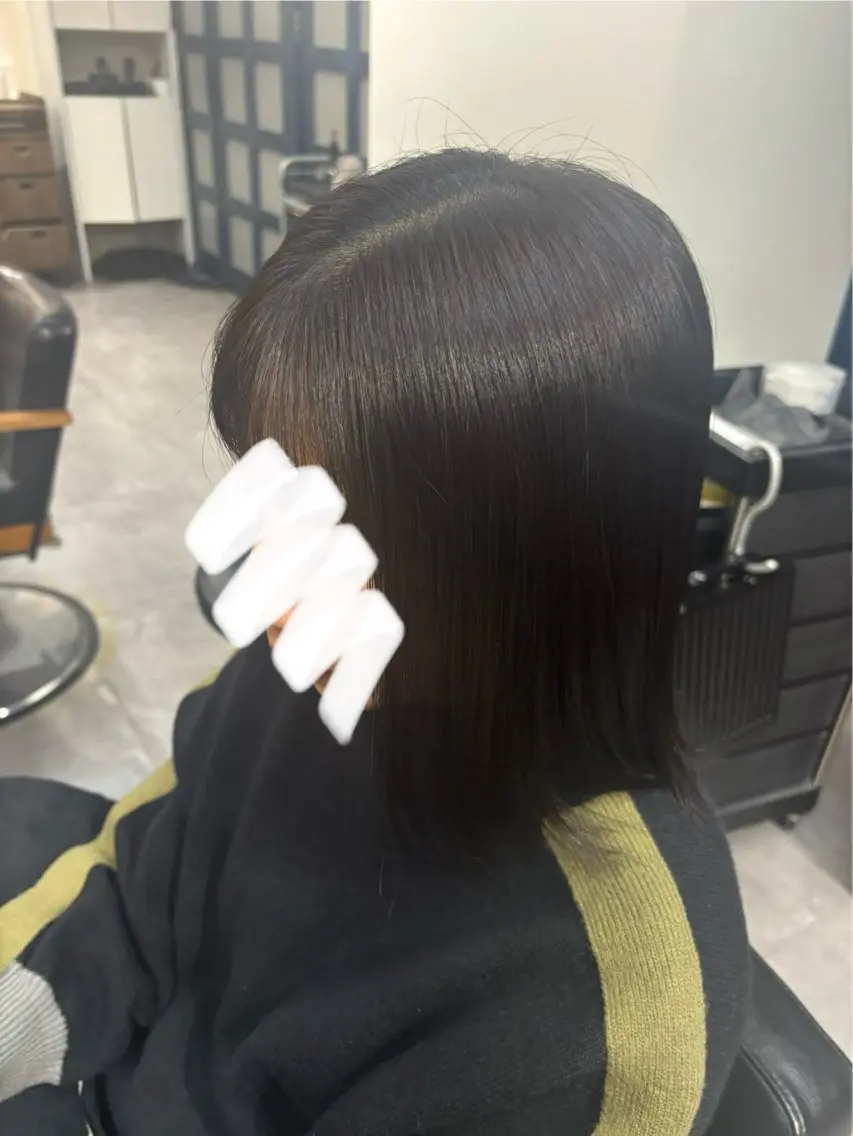 カット 縮毛矯正 田中澪🩵ྀི /HUG横浜のヘアスタイル