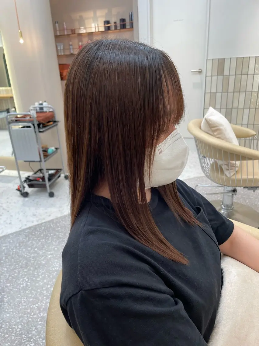 セミロング カラー 縮毛矯正 トリートメント ✵髪質改善 レイヤー 佐藤琉好✵のヘアスタイル