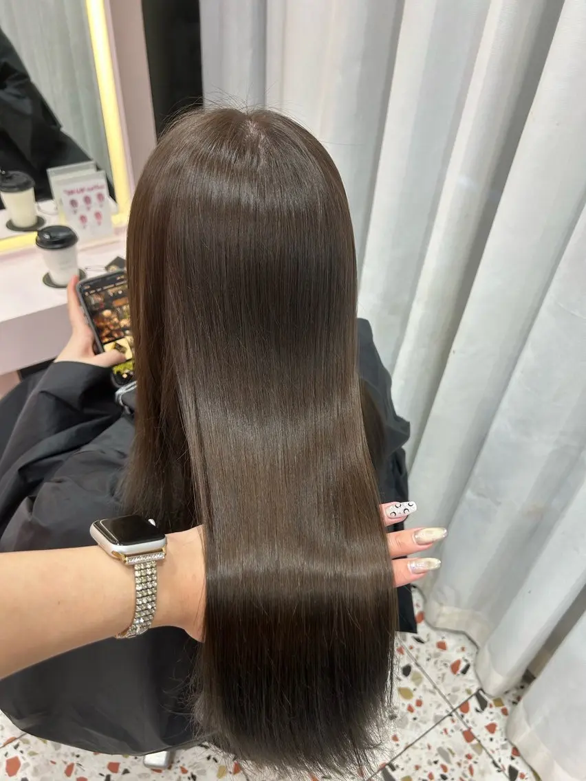 セミロング カット ヘアカラー トリートメント 表参道/ワンホンヘア SAAYA🖤のヘアスタイル