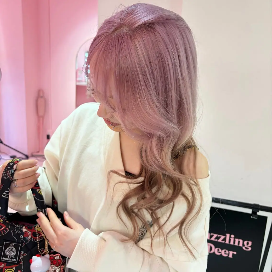 ロング カラー naru♡/ブリーチ /デザインカラーのヘアスタイル