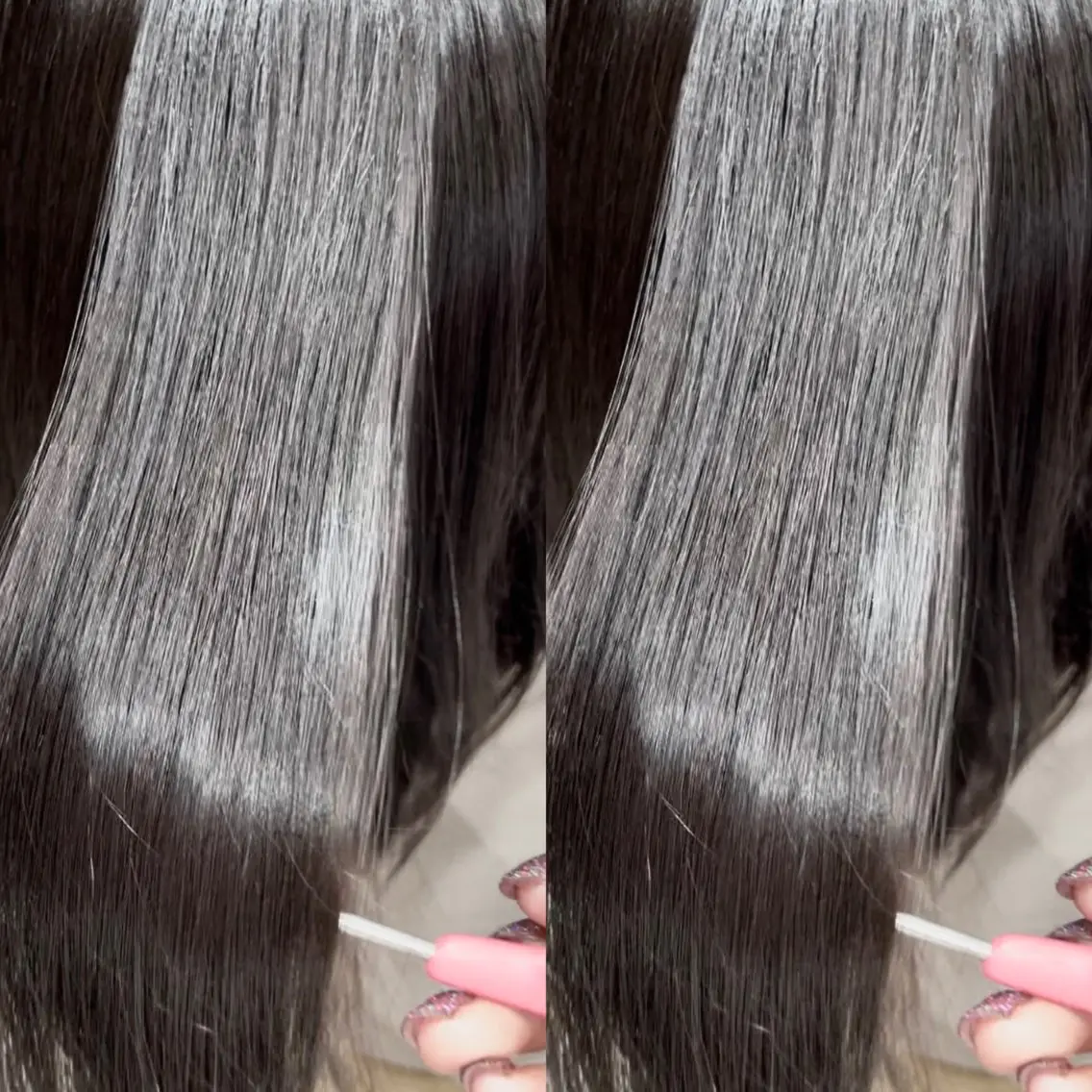 ミディアム 東 歩音のヘアスタイル