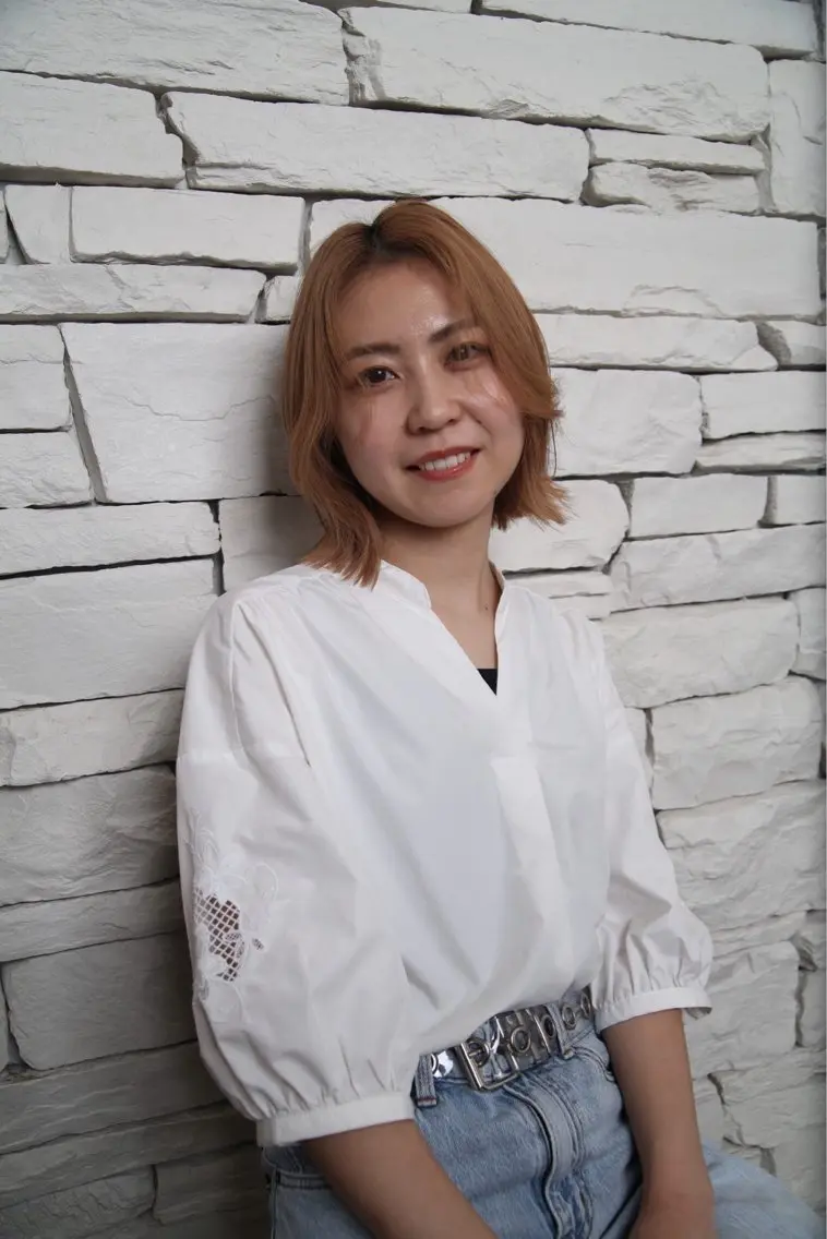 ミディアム カット ヘアカラー 樋口智士/倉敷/中庄 /髪質改善/縮毛矯正のヘアスタイル