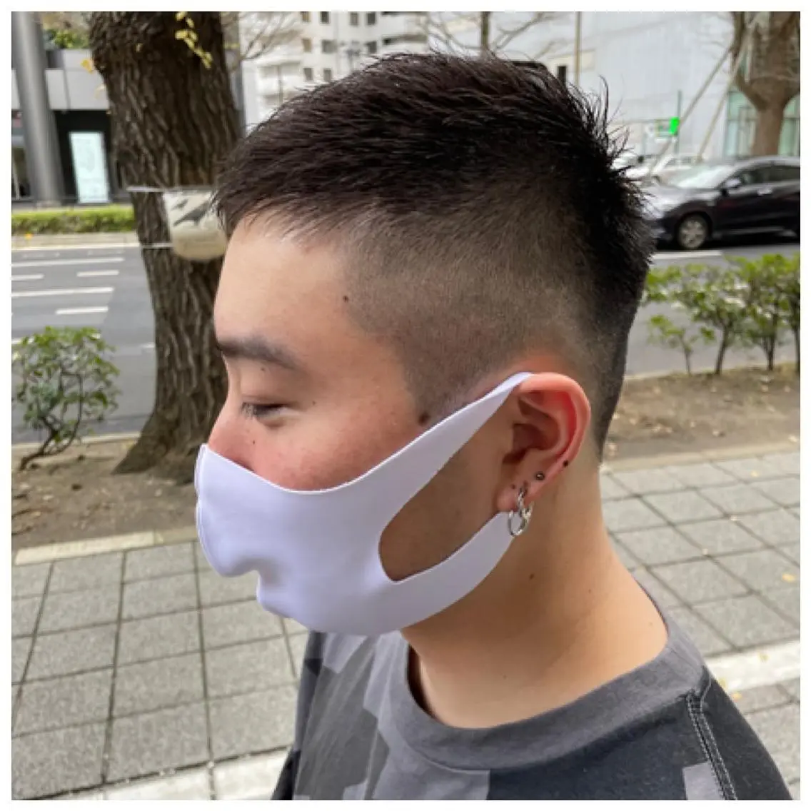 セミロング メンズ スペインカール 外国人風カラー 縮毛矯正 トリートメント レイヤー・波巻き RYOSUKEのヘアスタイル