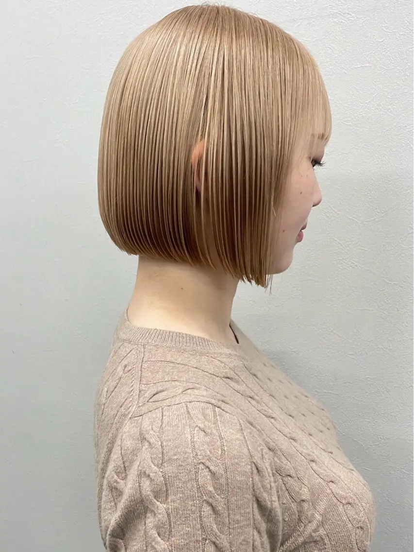 【切りっぱなしでもパツッとでも】💇🏻♀️似合わせボブカットの写真