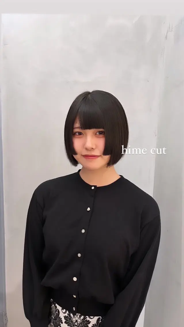ショート ショートボブ ボブ 姫カット ショートヘア 𝙆𝙖𝙞🎀🩶 レイヤー/縮毛矯正のヘアスタイル