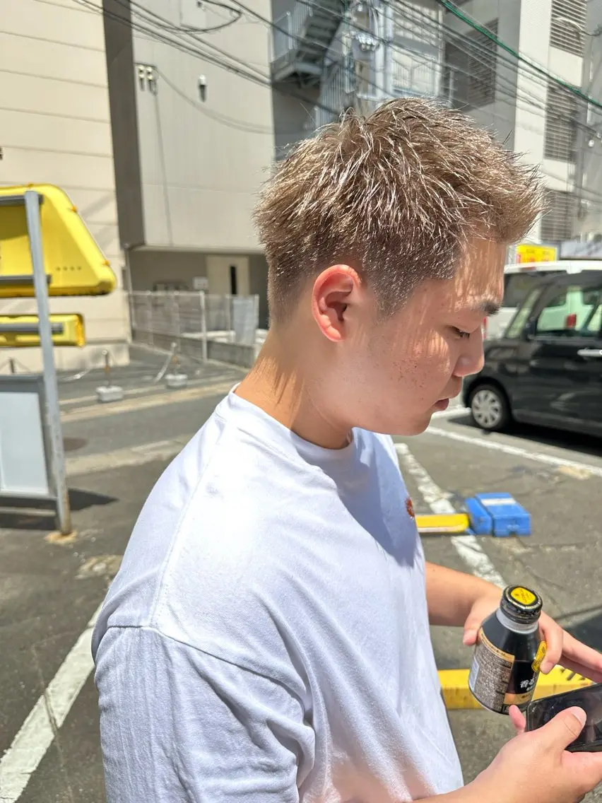 カラー メンズ ヘアカラー 八谷 将平のヘアスタイル