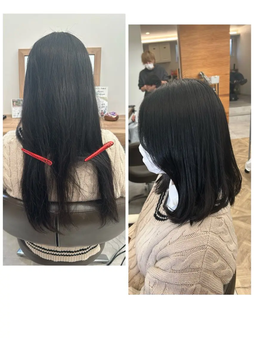 ミディアム やまこし 美裕樹のヘアスタイル