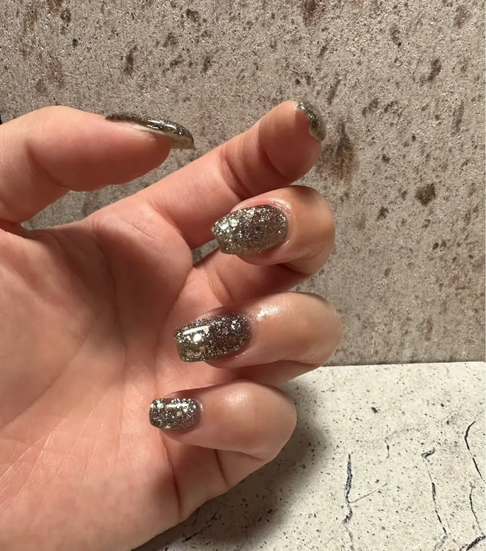 ネイル ラメ(グリッター) ワンカラーネイル charmant nailのネイルデザイン
