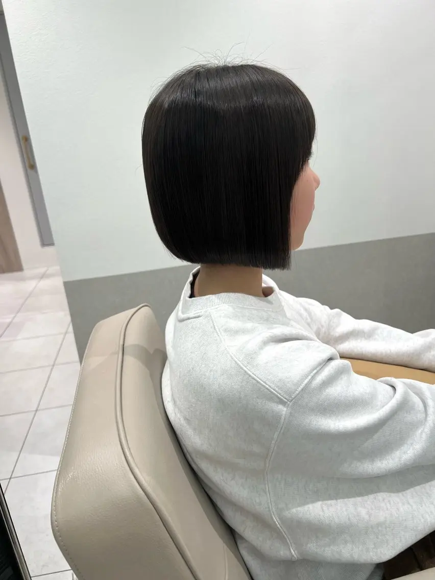 ショート ボブ カット 縮毛矯正 Eleanor 池袋 ミカのヘアスタイル