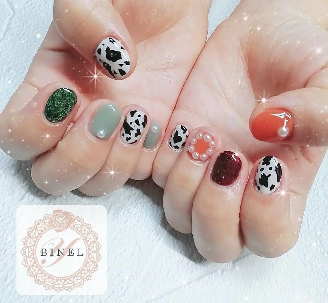 ネイル ラメ(グリッター) 持ち込み ハンドネイル Nail Salon Y.BINELのネイルデザイン