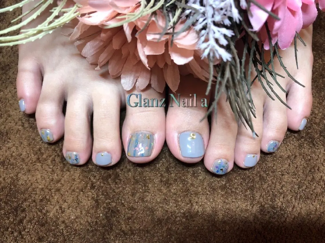 ネイル フットネイル Glanz  Nail aのネイルデザイン