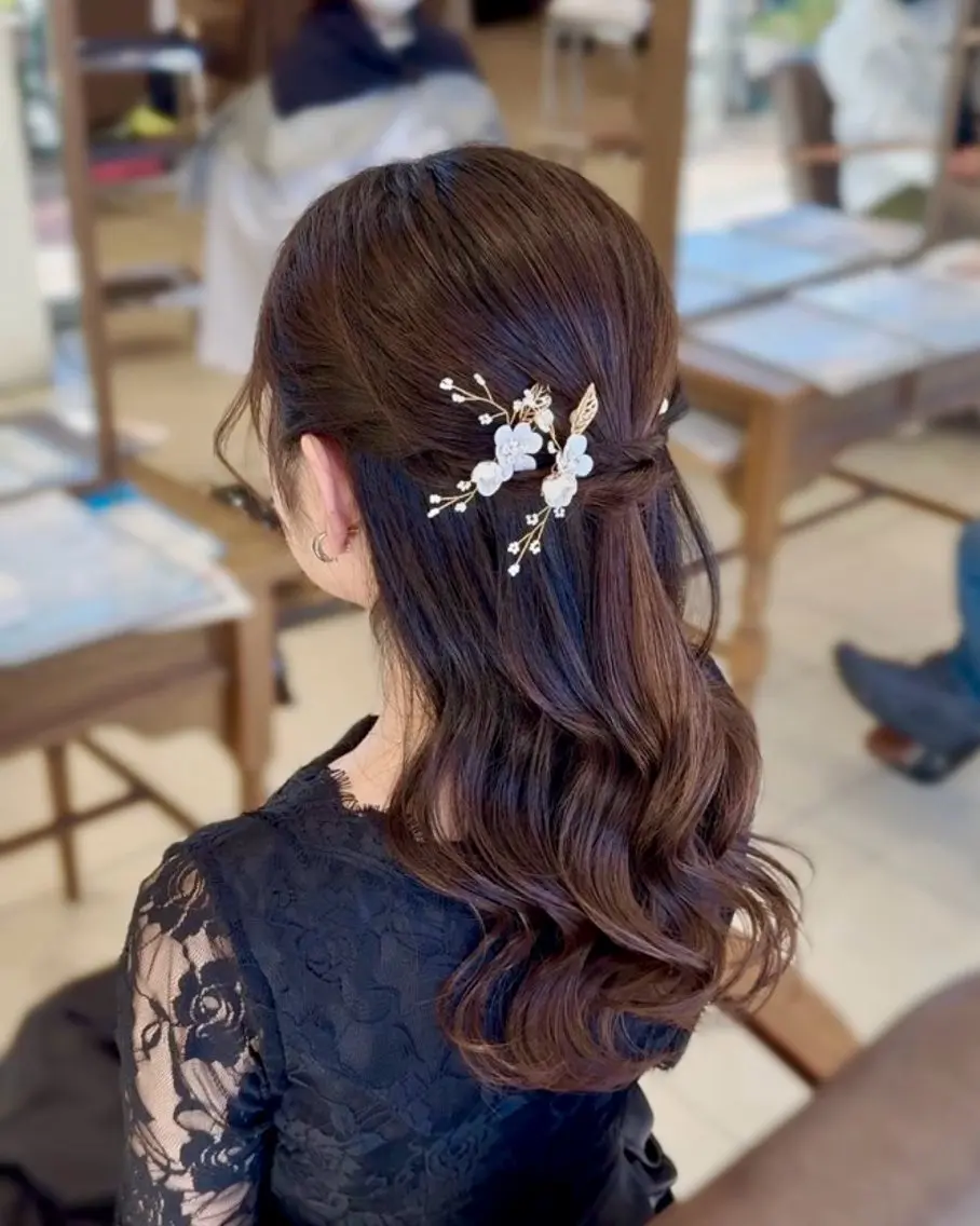 ロング ヘアアレンジ 透明感カラー/まつパ /アレンジ🩷フウカのマツエク・マツパデザイン
