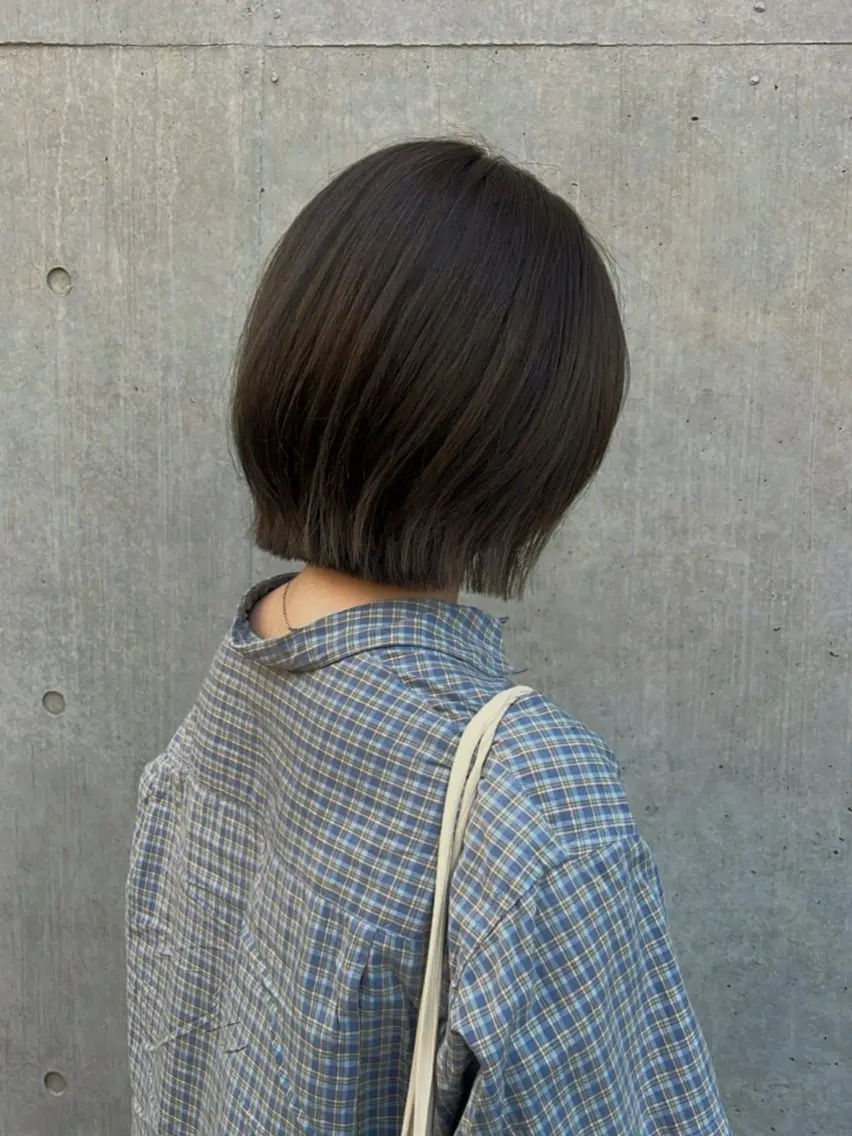 ミディアム カラー カット ヘアカラー トリートメント marika/ボブ /透明感カラーのヘアスタイル