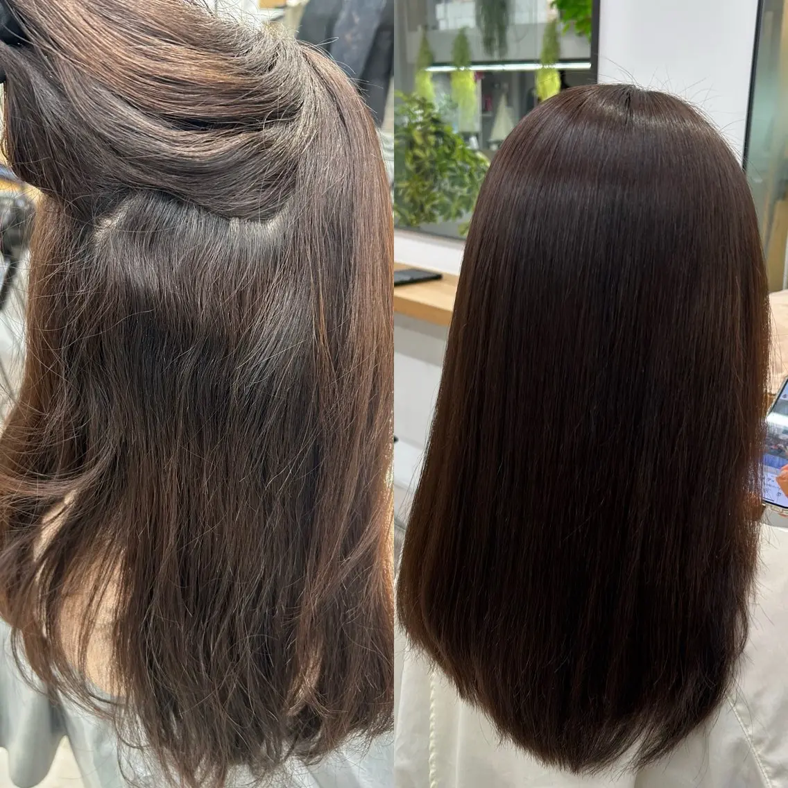 セミロング 縮毛矯正 lomalia moekaのヘアスタイル