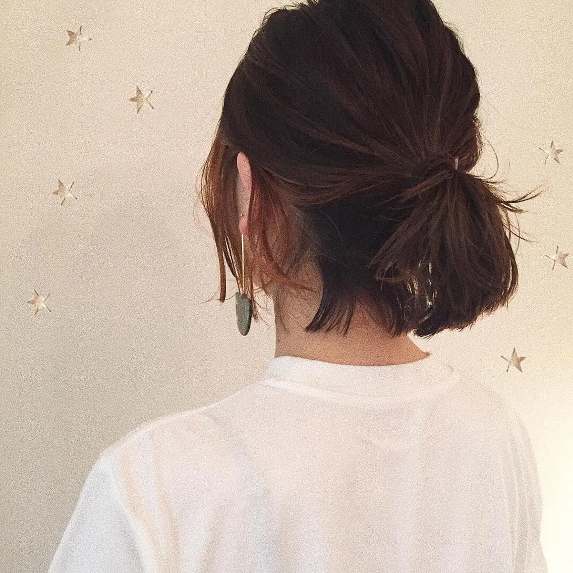 ショート ヘアアレンジ 市川 千夏のヘアスタイル