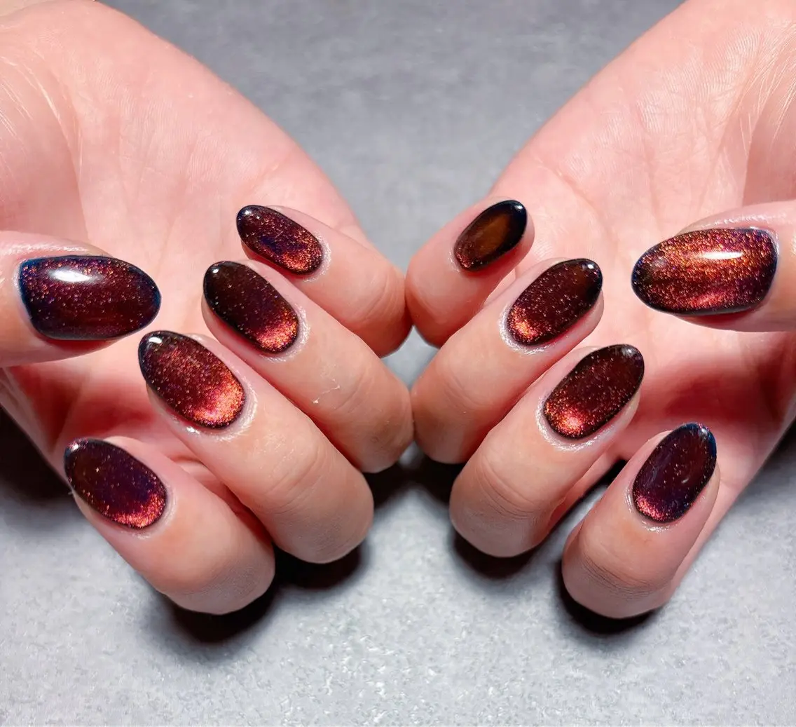 ネイル アートネイル オーロラネイル チークネイル フラッシュネイル フットネイル 💫ゆか_ Nailartistのネイルデザイン