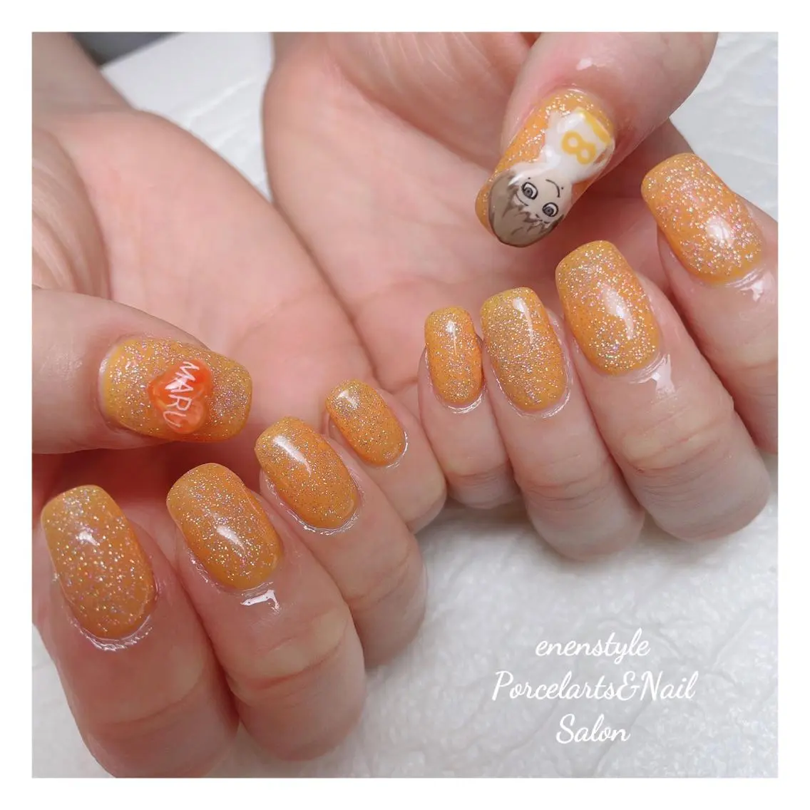 ミディアム ネイル 🐾enen style 🐾のネイルデザイン