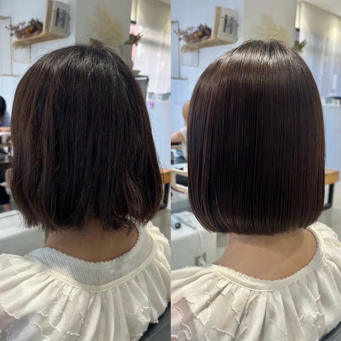ショート カット 縮毛矯正 トリートメント ボブ/美髪矯正 /佐藤　奈巳のヘアスタイル