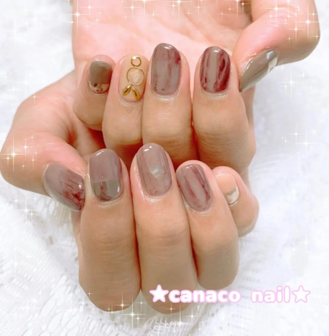ネイル ミラーネイル ハンドネイル ハンドケア ベテランネイル cnc nailのネイルデザイン