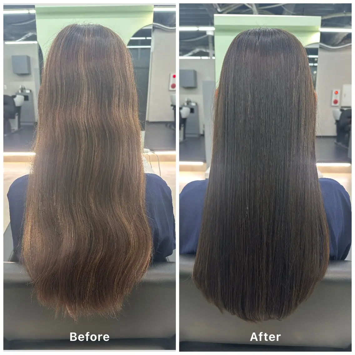 ロング カラー ヘアカラー トリートメント 艶髪×透明感カラー ののかのヘアスタイル