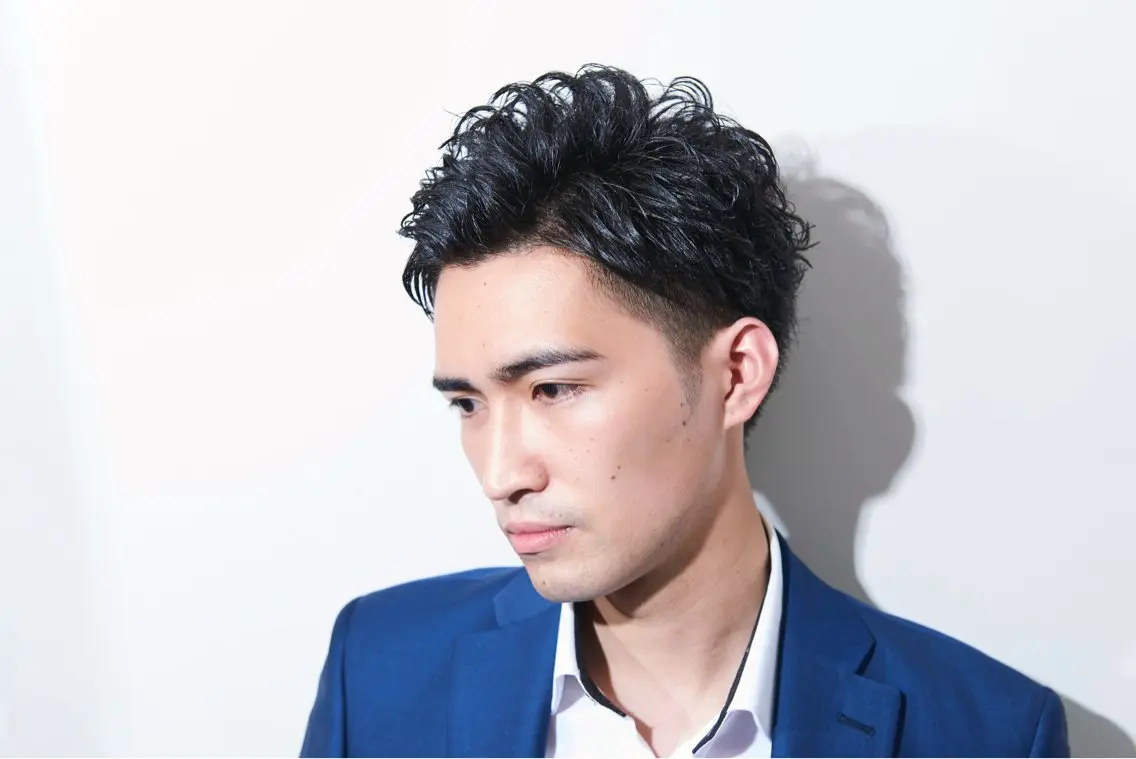 ミディアム ミディアムパーマ 練習用モデル 募集TAICHIのヘアスタイル
