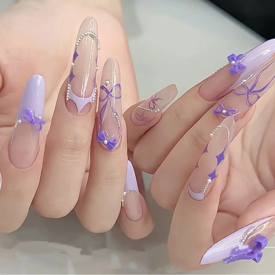 ネイル アートネイル チークネイル 長さ出し フラワーネイル ジェルネイル YK Beauty Salonのマツエク・マツパデザイン