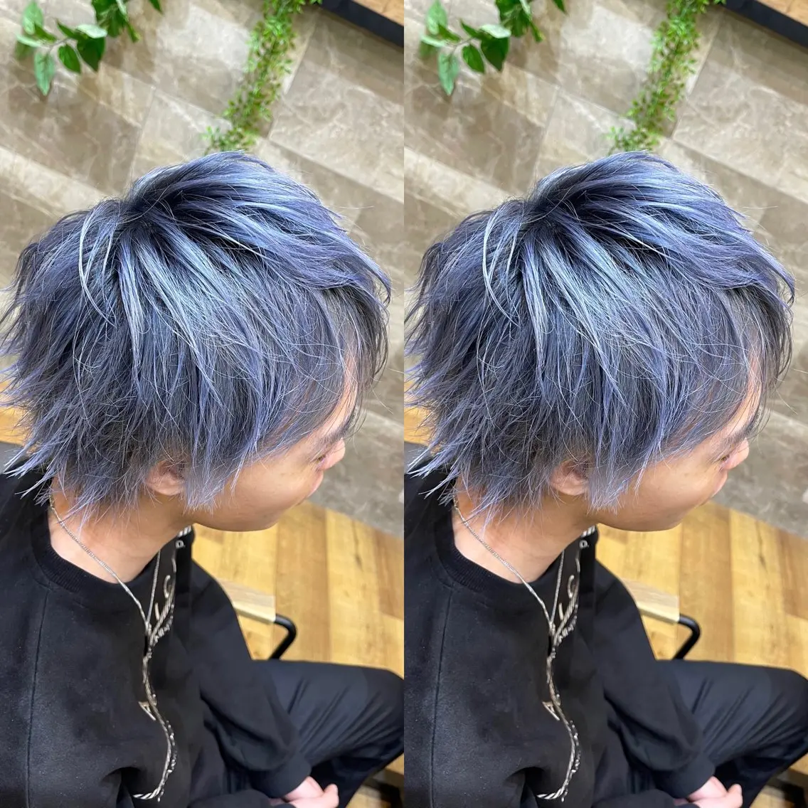 ショート カラー ヘアカラー トリートメント オージュアソムリエ DAIKI⭐️のヘアスタイル