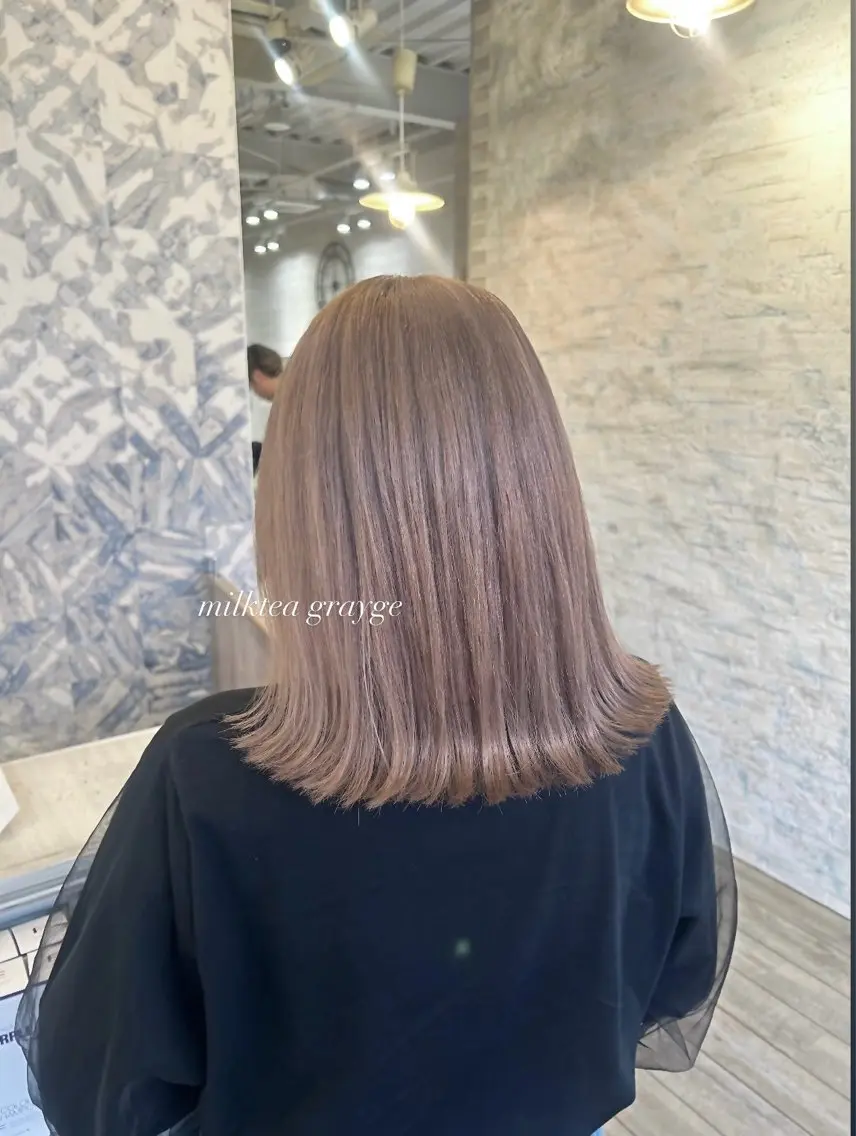 ミディアム カラー 🎀暖色/オリーブ カラー🎀seinaのヘアスタイル
