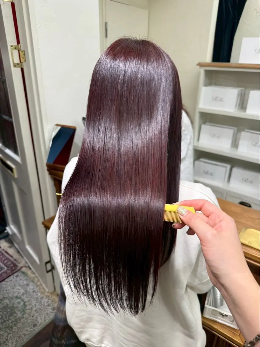 ロング カラー 髪質改善 トリートメント ヘアカラー トリートメント 梓真💐 ツヤ髪　渋谷のヘアスタイル