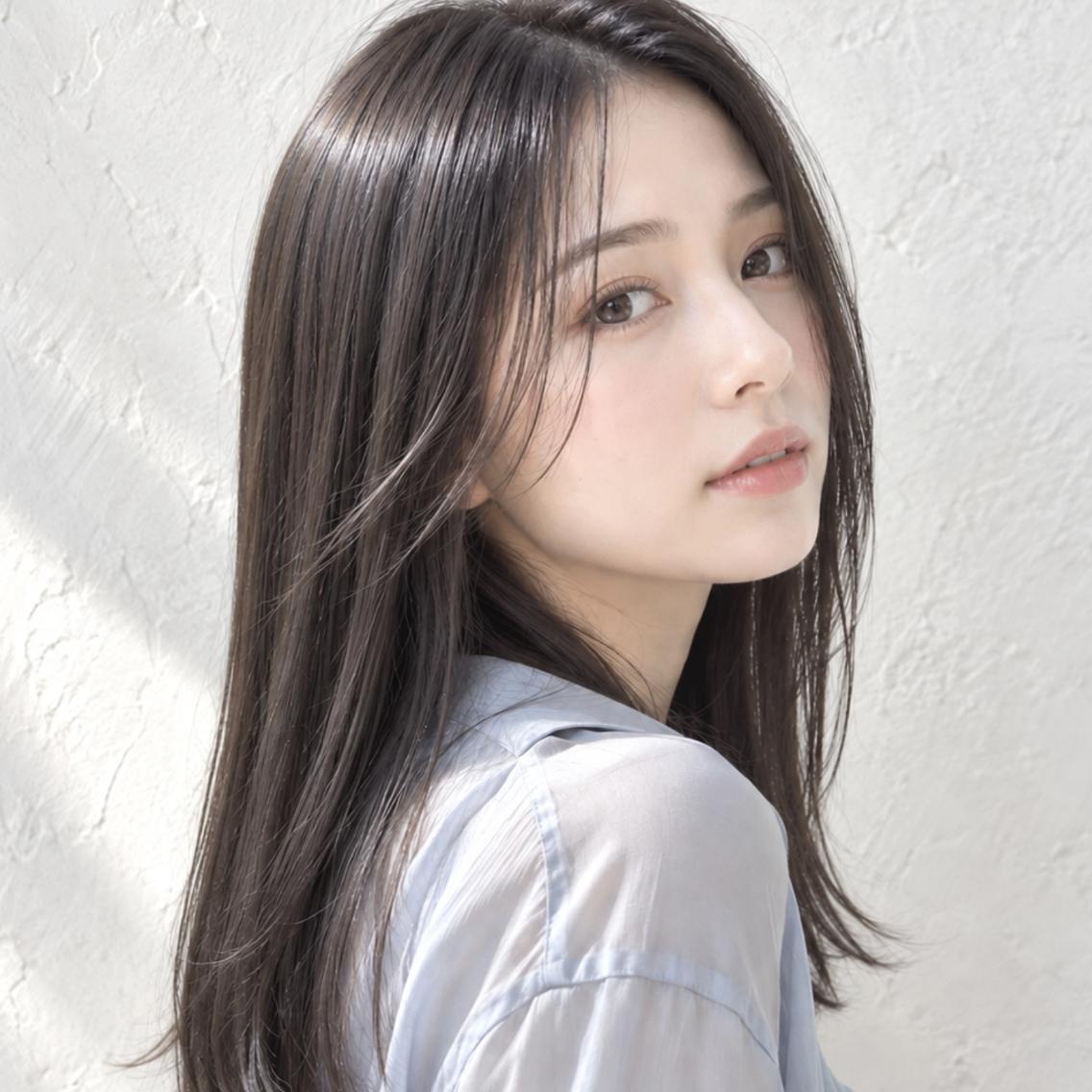 セミロング カット 縮毛矯正 SOURCE河原町/ ヘアケア🫧艶カラーのヘアスタイル