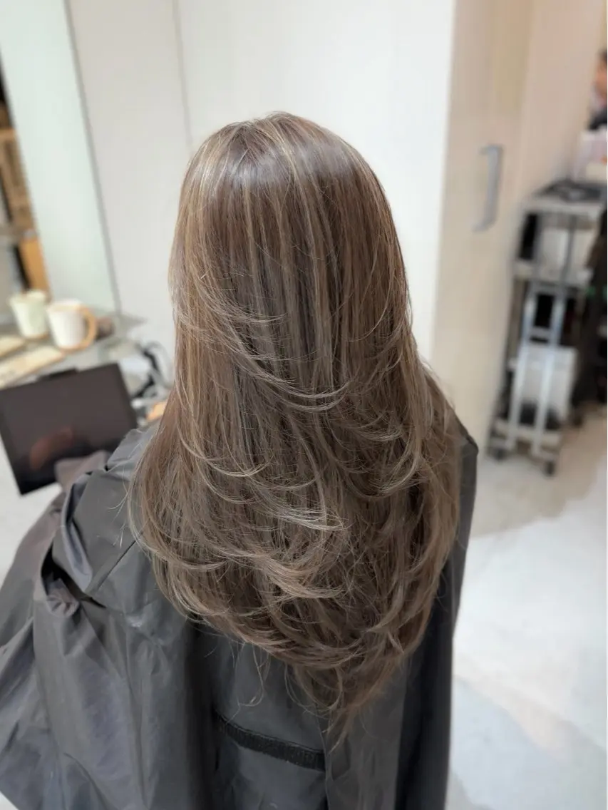 ロング カラー ヘアアレンジ ✨韓国/外国人風✨ 江原巧のヘアスタイル