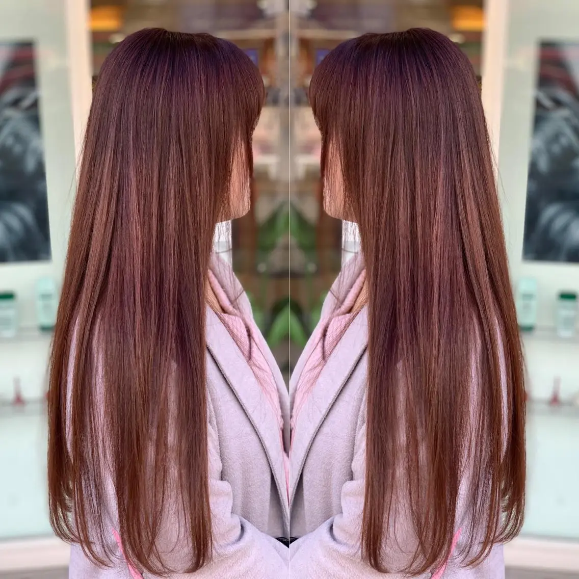 ロング カラー 髪質改善 トリートメント カット ヘアカラー トリートメント 髪質改善/縮毛矯正 /レイヤーカット岡部のヘアスタイル