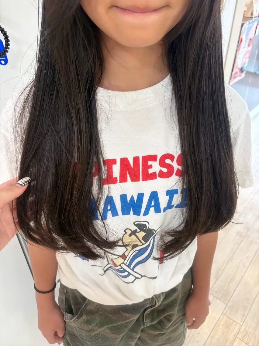 ロング 顔まわりレイヤー 顔周りカット 外国人風カラー ハイライト レイヤーカット CREA渋沢 モデル募集🌺アイナのヘアスタイル