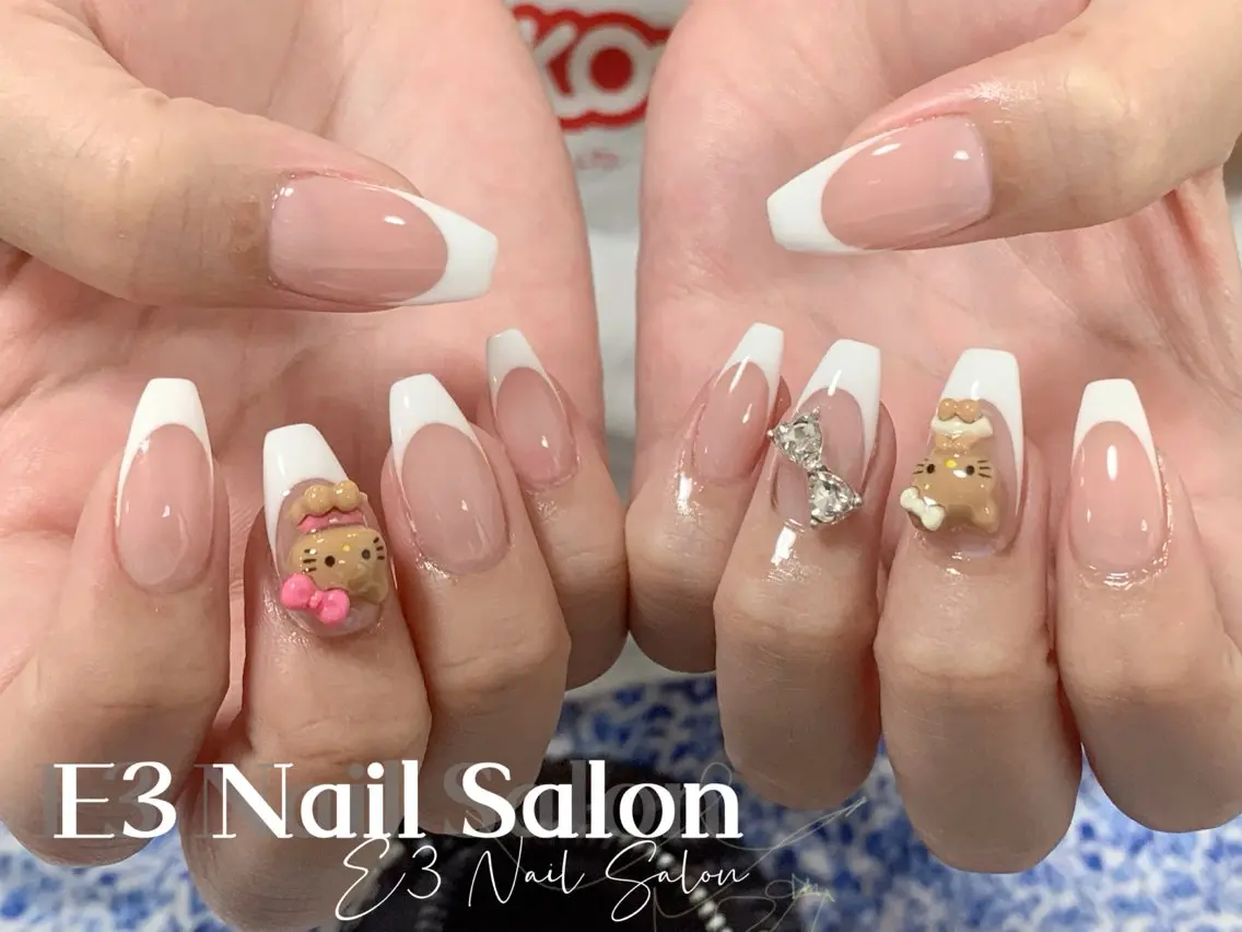ネイル アニマル柄 オーロラネイル べっ甲ネイル ボルドー ブラウン ハンドネイル E3 Nail Salonのネイルデザイン