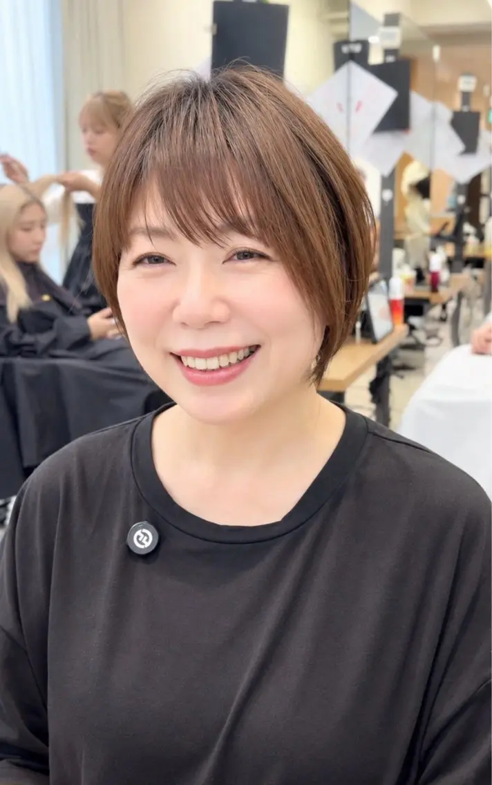 ショート カラー 似合わせカット ショートヘア カット ヘアカラー お悩み解決ショート/ 似合わせカット/といのヘアスタイル