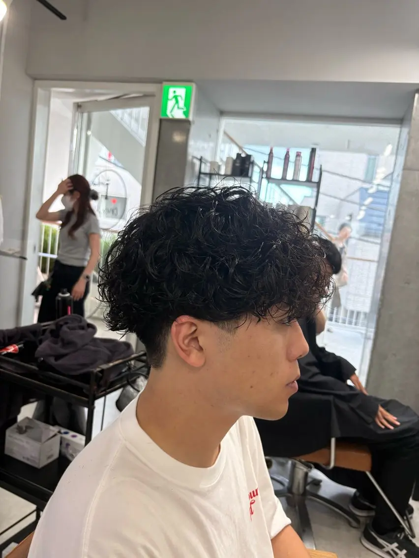 パーマ メンズ メンズパーマ プードルパーマ プードルパーマ 下北沢メンズパーマ 特化園田　楓莉のヘアスタイル
