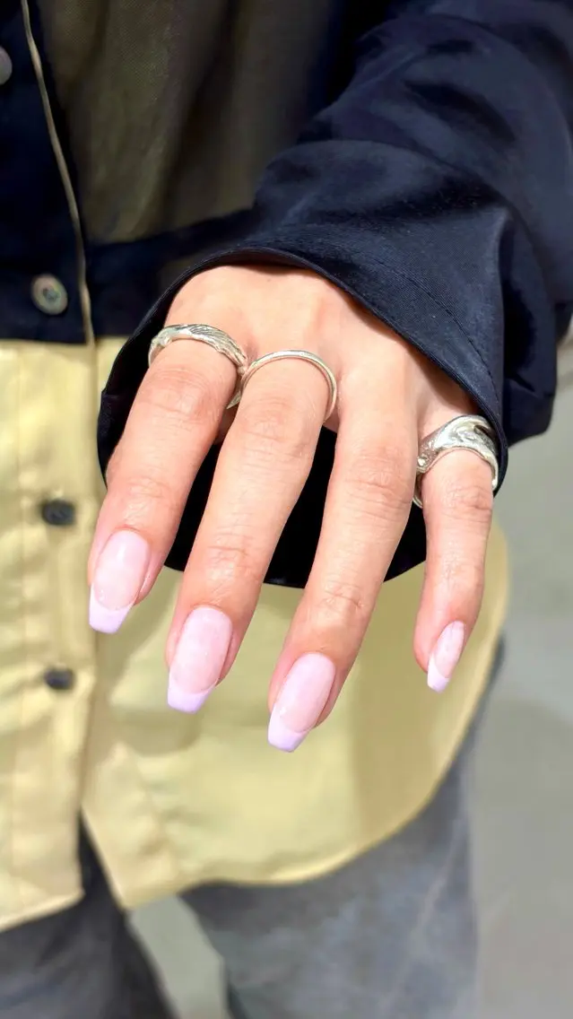 ネイル フレンチネイル ピンク ハンドネイル ハンドケア Hi,nail minaのネイルデザイン