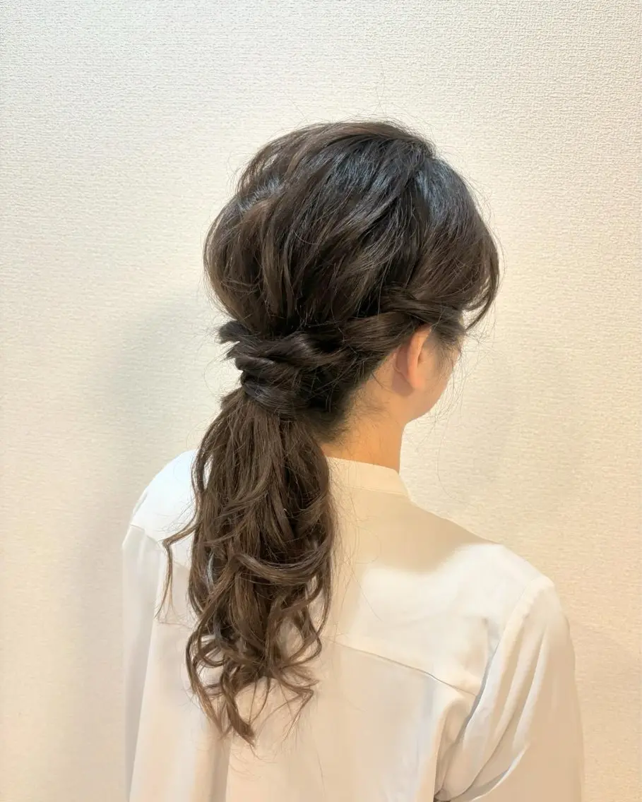 ヘアアレンジ ヘアセット 𝐚𝐲𝐚𝐧𝐞 /美髪/透明感カラーのヘアスタイル