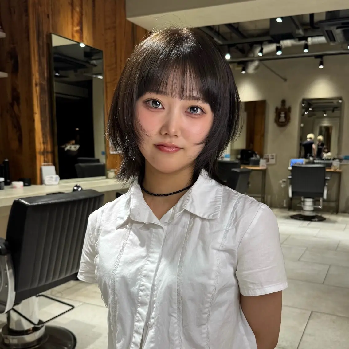 ミディアム カット ヘアカラー newton 🎀ここむぎのヘアスタイル