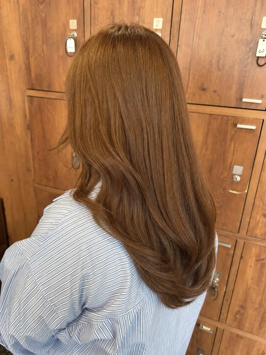 ロング カラー ベージュカラー 透明感カラー オリーブベージュ ヘアカラー 💛🌼こんどう ひなた🐥⸒のヘアスタイル