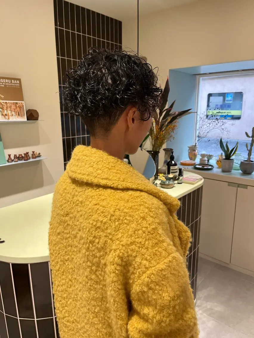 ショート パーマ ハンサムショート ショートヘア ヘアセット🎀パーマ Tsubasaのヘアスタイル