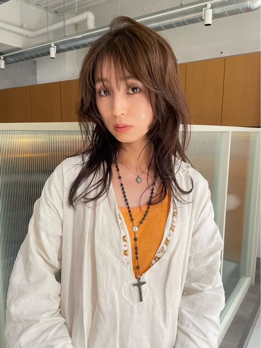 カラー ブラウンカラー ヘアカラー 西尾 巴那のヘアスタイル