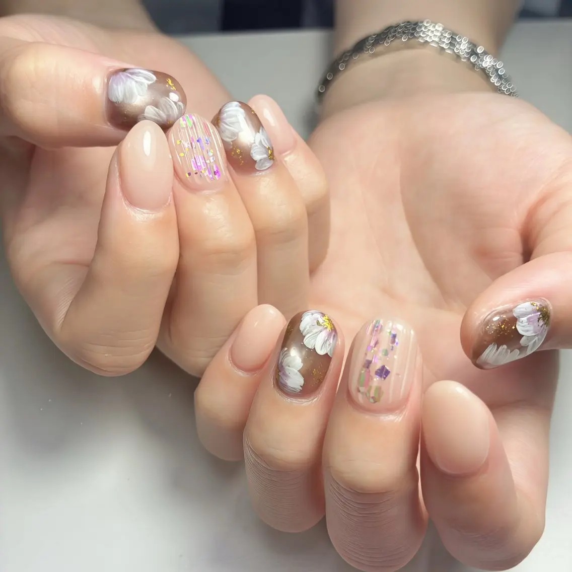 ネイル フットネイル ジェルネイル マグネットネイル ニュアンスネイル オフィスネイル ハンドネイル nail salon anoneのネイルデザイン