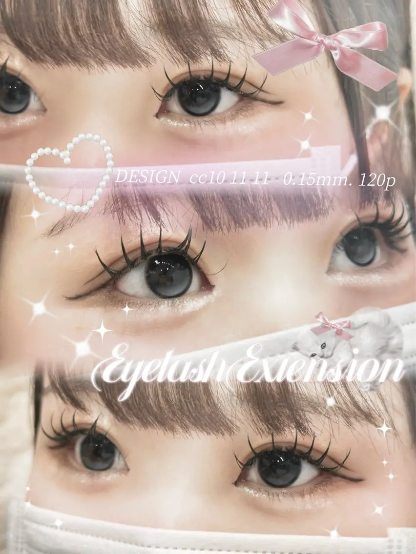 マツエク・マツパ マツエク 束感まつげ🎀美眉 NANAMIのマツエク・マツパデザイン
