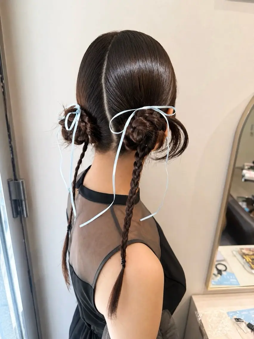 ロング ヘアアレンジ ヘアセット オタク美容師☃️🩵 ヘアアレンジ/らんのヘアスタイル