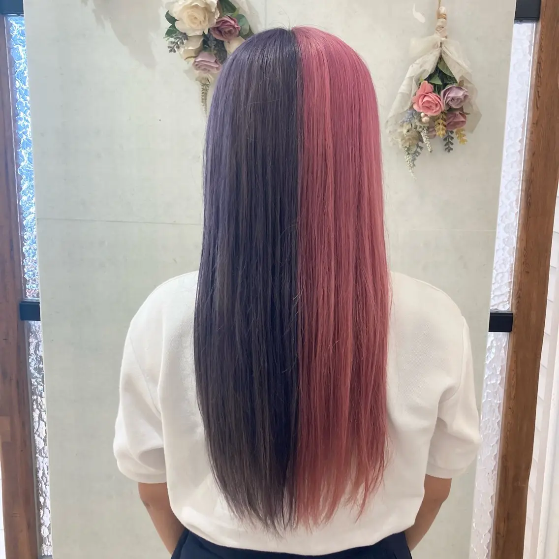ロング ブリーチなしダブルカ ラー🎀透明感/AOのヘアスタイル