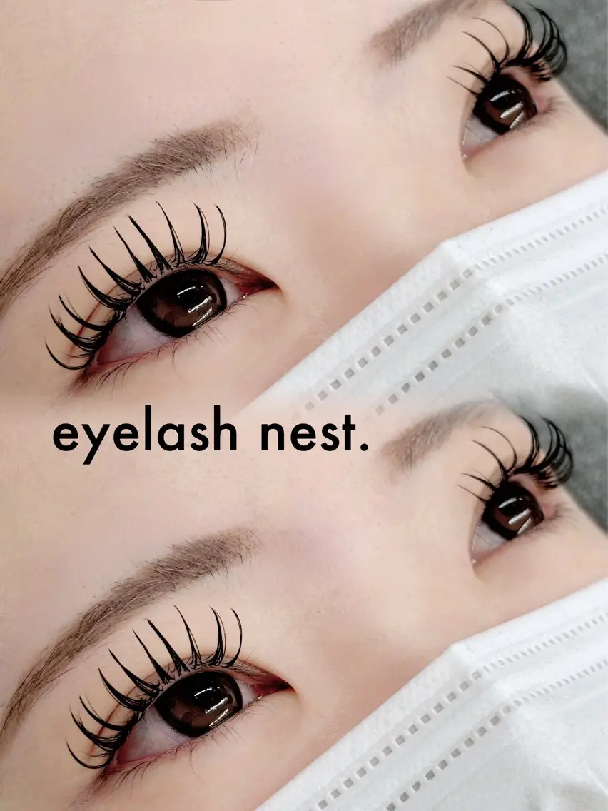 マツエク・マツパ フラットラッシュ 🤍nest. エリ🤍のマツエク・マツパデザイン