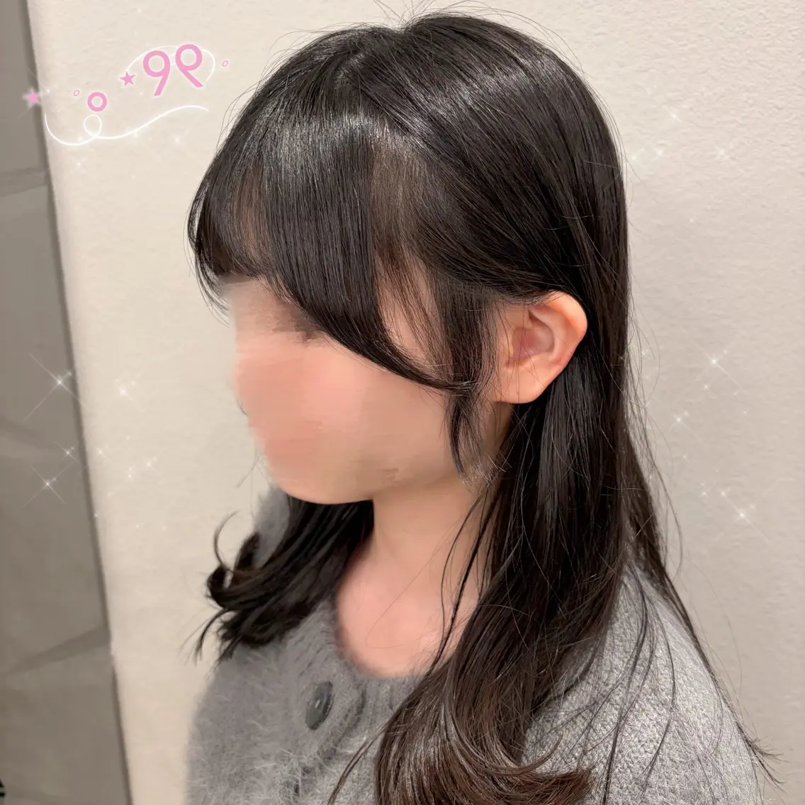 ミディアム くびれヘア カット 顔周り/ガーリー /ヘアメ/あつはのヘアスタイル